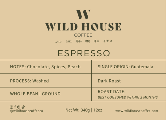 ESPRESSO - Dark Roast - Single Origin - Guatemala